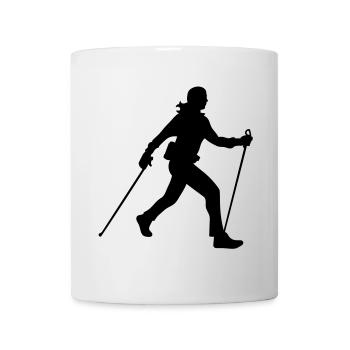 Nordic walking - Tasse - Weiß - Vorne