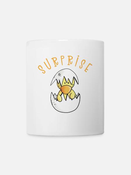 Surprise I oeuf de poule I cadeau de grossesse - Mug blanc - blanc