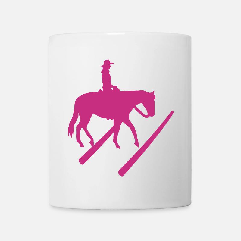 Trail Silhouette - Tasse - Weiß