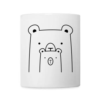 bear bear polar bear brown bear I gift idea - Mug - white - Front