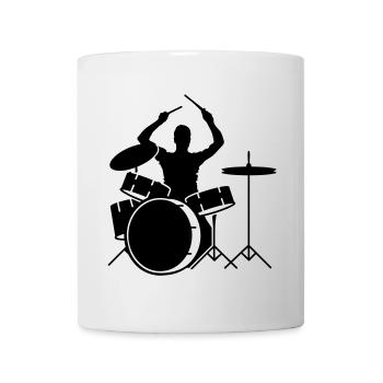 Un batteur et un tambour - Mug blanc - blanc - Devant