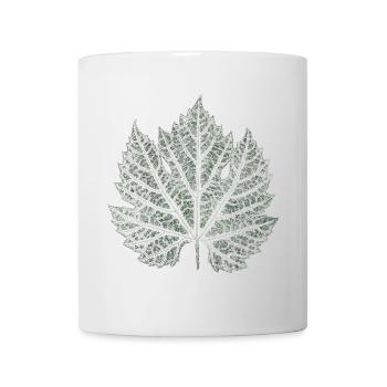 Grape Leaf / Nature Graphic Leaf - Mug - white - Front