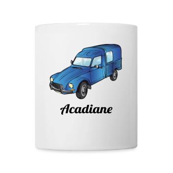 Acadiane bleu - Mug blanc - blanc - Devant