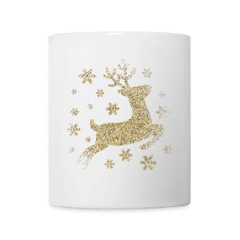 deer gold glitter - Mug - white - Front