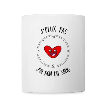 Ich kann kein Blut spenden - Tasse - Weiß - Vorne