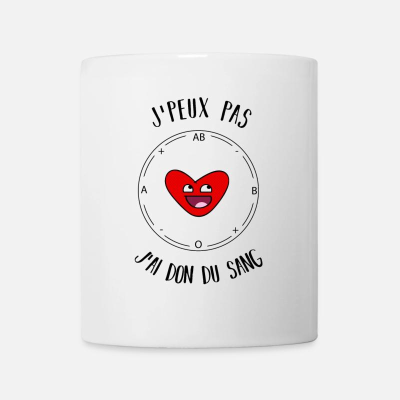 J'peux pas j'ai don du sang - Mug blanc - blanc