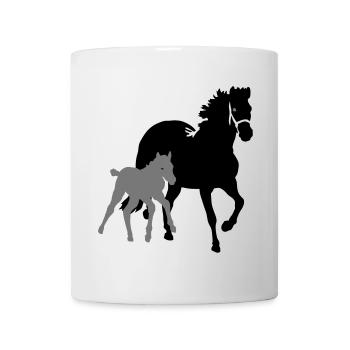 pferde - Mug - white - Front