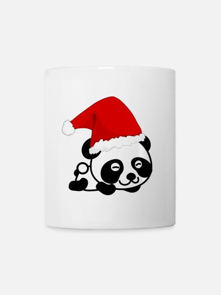 Panda de Noël, Panda, Noël - Mug blanc - blanc