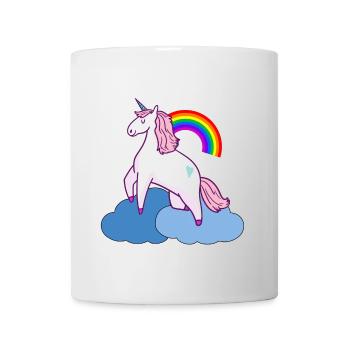 Cloud Unicorn Unicon Fantasy Sky Rainbow - Mug - white - Front
