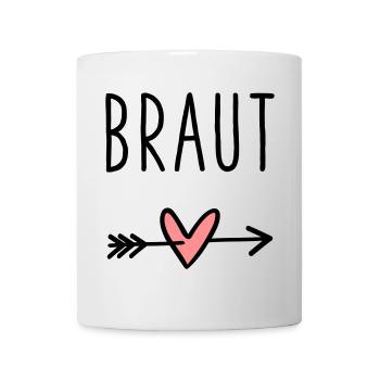 Bride's heart cupid arrow bachelor party - Mug - white - Front