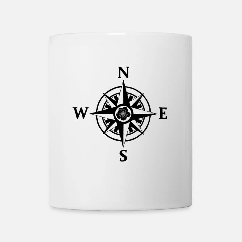 Rose des vents - Mug blanc - blanc