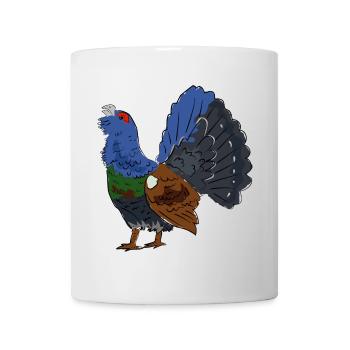 Coloured capercaillie with colourful plumage - Mug - white - Front