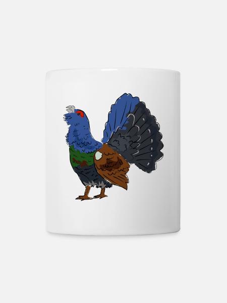 Coloured capercaillie with colourful plumage - Mug - white