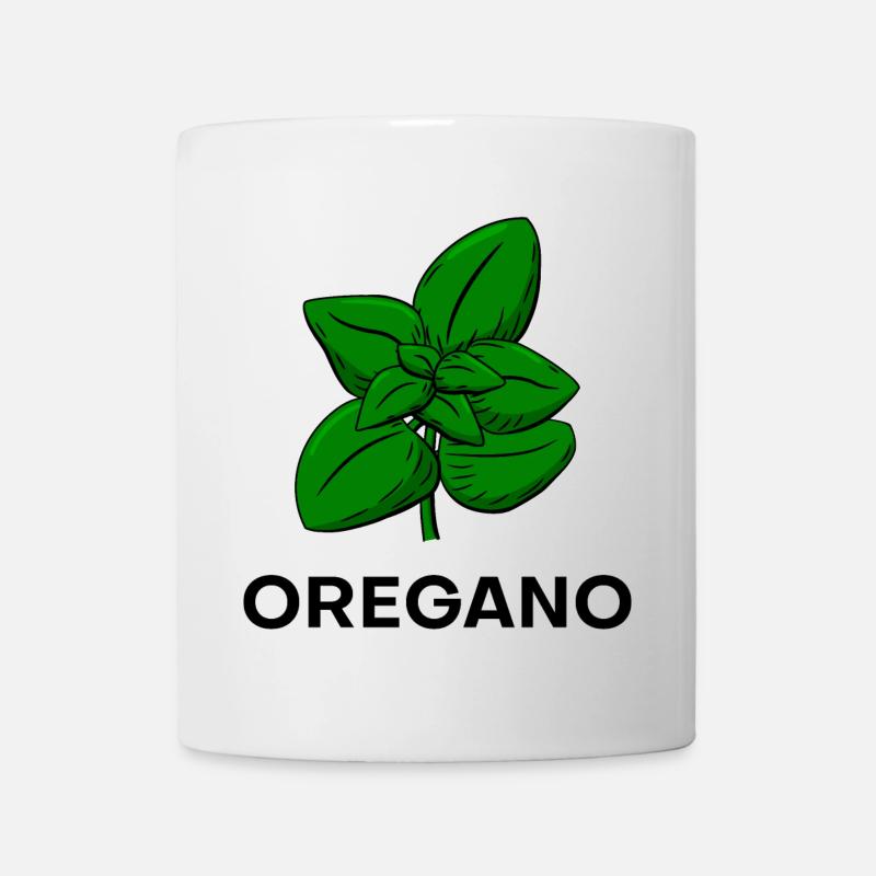 Oregano Kräuter Garten - Tasse - Weiß