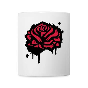 A rose as a graffiti - Mug - white - Front