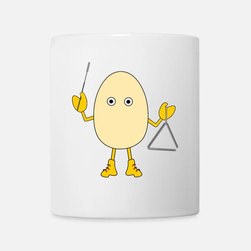 Triangle Egghead - Mug - white