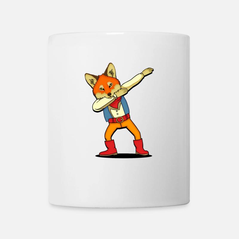 Tanzender Fuchs Cowboy linedance - Tasse - Weiß