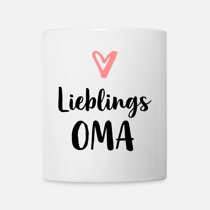 Lieblings Oma Herz Geschenk Muttertag Geburtstag - Tasse - Weiß