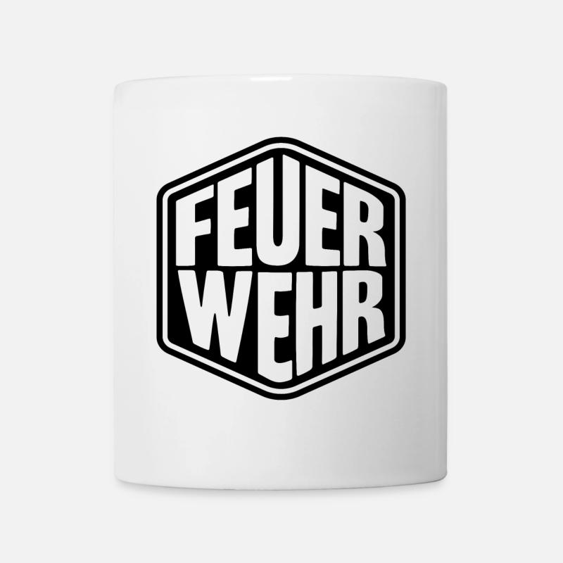 Feuerwehr / Feuerwehrmann - Tasse - Weiß