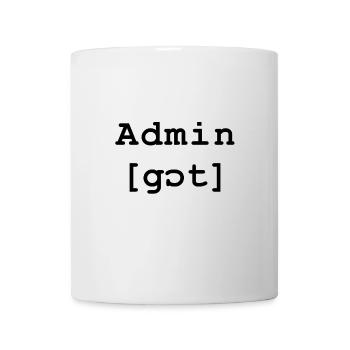 Admin Gott - Tasse - Weiß - Vorne