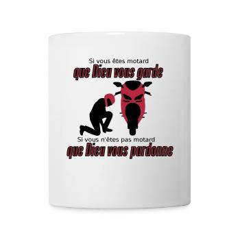 Que Dieu vous pardonne - Mug blanc - blanc - Devant