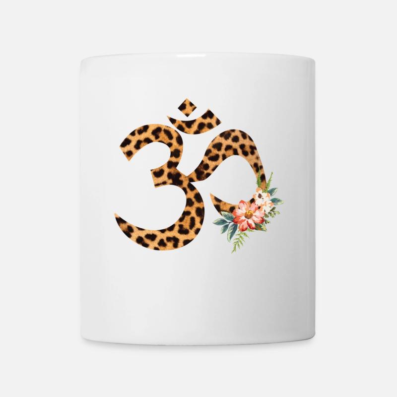 Leopard Om - Mug - white