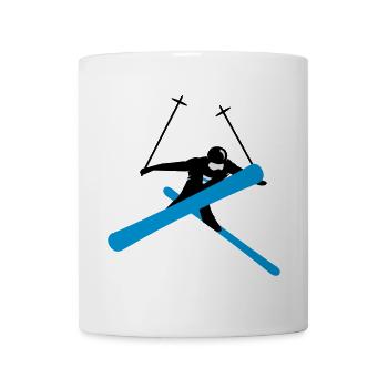 Ski acrobatique - Mug blanc - blanc - Devant