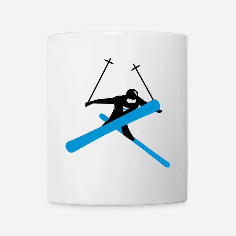 Freestyle-Skiing - Tasse - Weiß