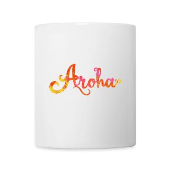 Aroha Love in Maori Language - Gift Idea - Mug - white - Front
