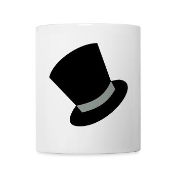 zylinder - Tasse - Weiß - Vorne