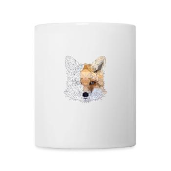 Fuchs Polygon Tier Fox Animal Poly Tshirt - Tasse - Weiß - Vorne