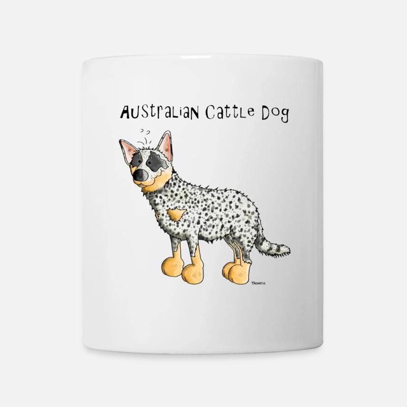 Glücklicher Australian Cattle Dog - Hund - Tasse - Weiß