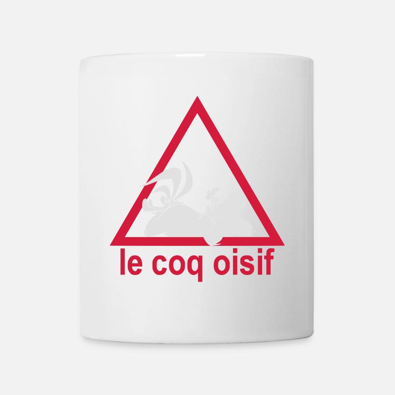 Le Coq oisif - Mug blanc - blanc