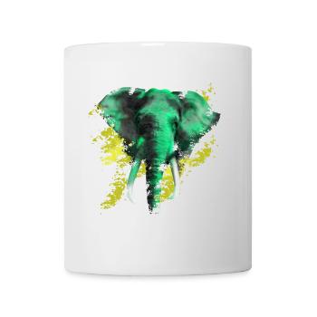 Elefant - Tasse - Weiß - Vorne