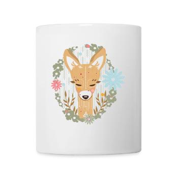 A deer in the forest - Mug - white - Front