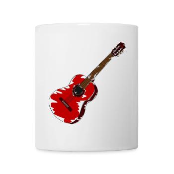 guitare - Mug blanc - blanc - Devant