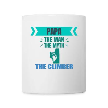 Papa The Man The Myth The Climber Hobby T-Shirt - Tasse - Weiß - Vorne