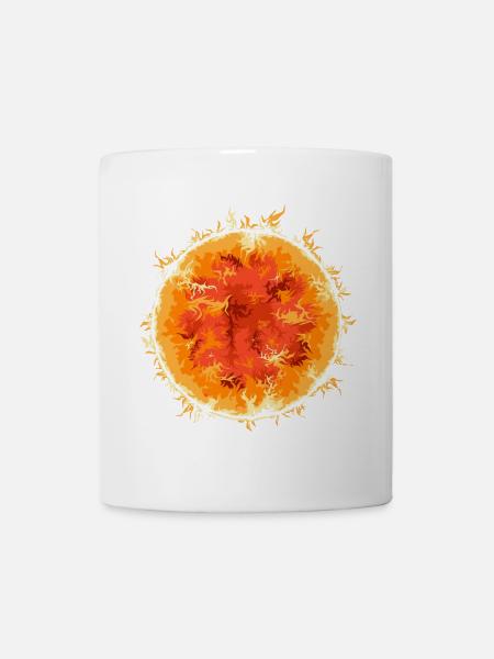 Boule De Feu, Soleil, Symbole, Été, Espace, Espace - Mug blanc - blanc