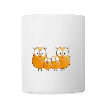 Chouette de famille - Mug blanc - blanc - Devant