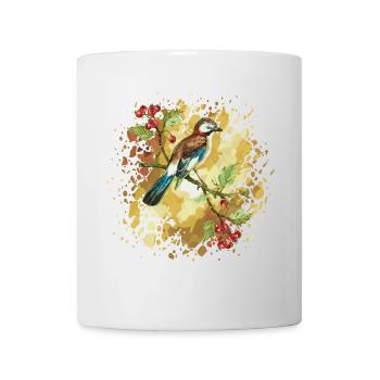 Vogelhäher - Tasse - Weiß - Vorne