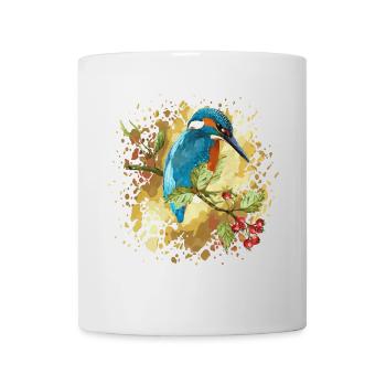 Eisvogel Vogel - Tasse - Weiß - Vorne