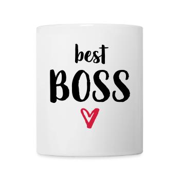 best Boss Herz Geschenk Chef - Tasse - Weiß - Vorne