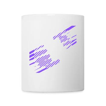a design with stripes - Mug - white - Front