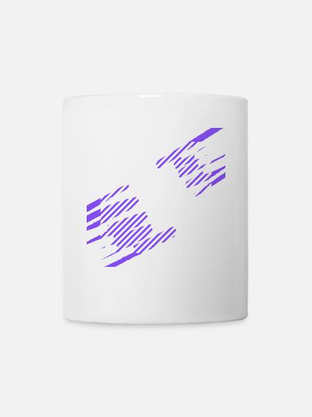 ein design mit streifen - Tasse - Weiß