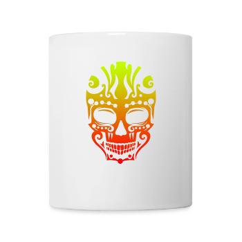 Maori Skull Tribal Tattoo Gift Idea - Mug - white - Front