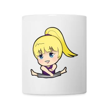 Chibi Anime Manga Splitkick - Tasse - Weiß - Vorne