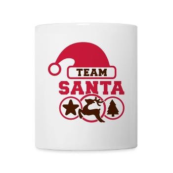 Team Santa (Schriftzug) 01 - Tasse - Weiß - Vorne