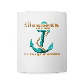 Wir sind Jungs vom Wasserbau - Tasse - Weiß - Vorne