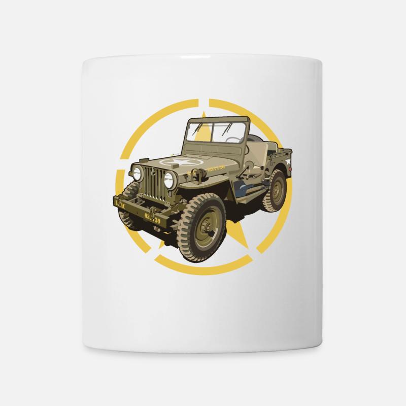 Véhicule militaire hors route - Mug blanc - blanc