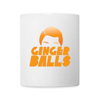 Ginger balls with flaming red hair - Mug - white - Front